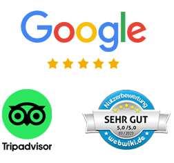 Top Bewertungen bei Google, Tripadvisor und Webwiki für Paragliding im Chiemgau am Chiemsee